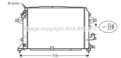 AVA QUALITY COOLING Радиатор, охлаждение двигателя OL2489